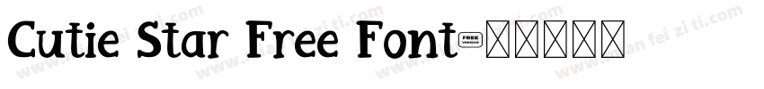 Cutie Star Free Font字体转换
